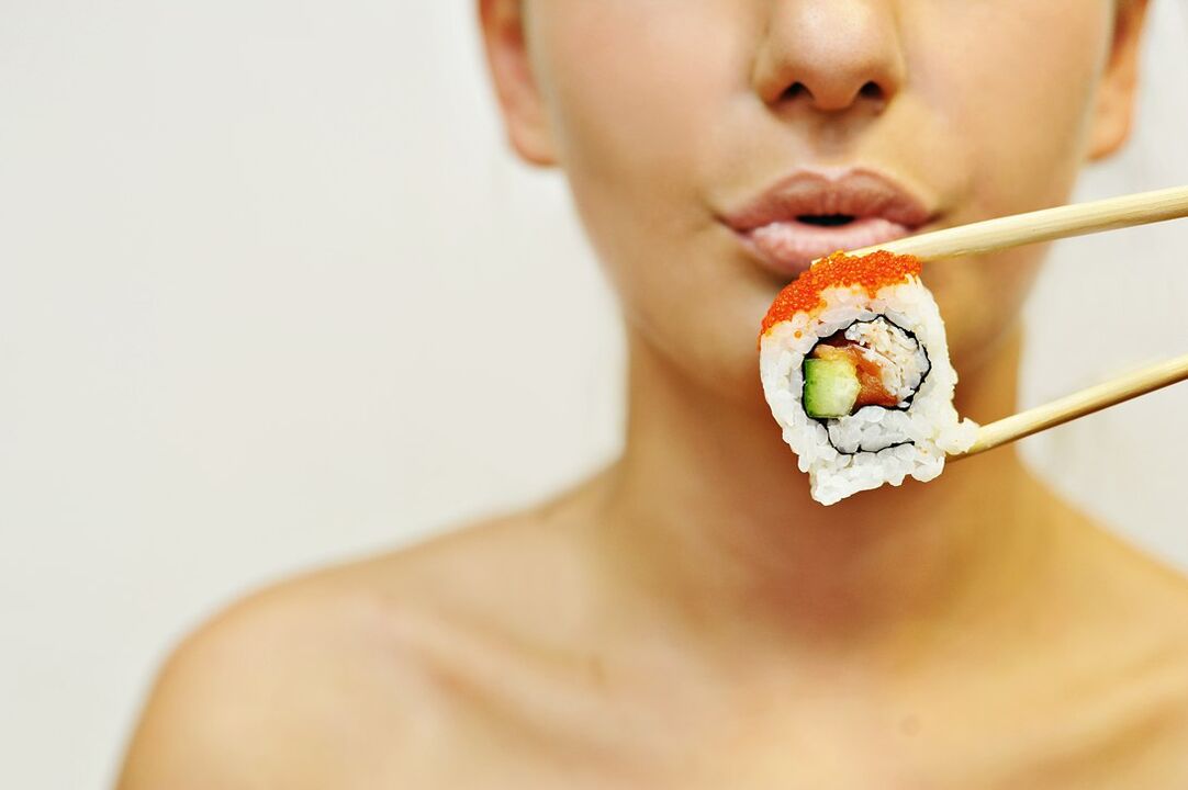 jesti suši na japonski dieti